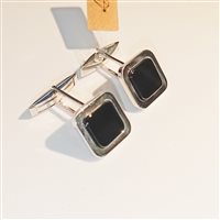 Gemelli Vidali Gioielli Uomo in Argento Onice GEAR-3-34 - GEAR-3-34